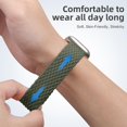 thumbnail image 5 of KOMI Nylon Compatible with Apple Watch Bands 49mm 45mm 44mm 42mm 41mm 40m 38mm for Women Men, Stretchy Breathable Adjustable Sport Straps Compatible with iWatch Series 9 8 7 6 5 4 3 SE Ultra, 5 of 6