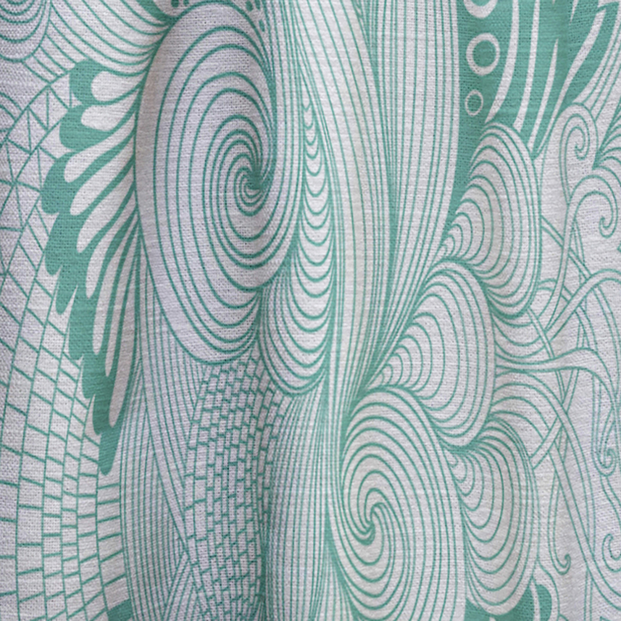 Designart 'Colorful Ornament With Pattern Abstract' Modern & Contemporary Curtain Panel