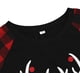 thumbnail image 2 of Conjuntos de pijamas familiares a juego PJ de Navidad con camiseta de manga larga con estampado de letras y pantalones a cuadros rojos Loungewear Adepaton CJWUS-2578, 2 of 6
