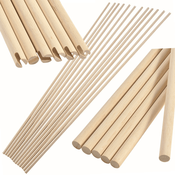 Archery Wooden Arrow Shaft 80cm Self-nock 8mm Wood Handmade Hunting DIY