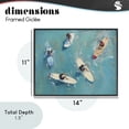 thumbnail image 4 of Stupell Industries Tropical Group of Surfers at Sea Black Framed Giclee Art, 14 x 11, by LSR Design Studio, 4 of 8
