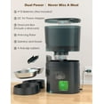 thumbnail image 6 of HoneyGuaridan Automatic Cat Feeders 2 Cats, 2.4G WiFi Smart Pet Feeder with APP Control for Cats and Dogs Dry Food Dispenser with 2 Stainless Steel Bowl, Desiccant Bag, 10s Voice Recorder (6.5L, Blue), 6 of 6