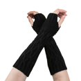 thumbnail image 2 of Ashirexll Winter Gloves Women, Fingerless Gloves for Women, Winter Solid Color Touchscreen Thick Soft Gloves for Women Everyday Use, 2 of 3