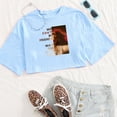thumbnail image 3 of Ariana Grande Nous Pouvons Tre Amis Filles Col Rond Décontracté Femmes Crop Shirts Xinyi, 3 of 6