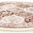 thumbnail image 4 of Alfa Rich 5x5 Area Rugs, Ultra-Thin Boho Brown Cream Rug Rug, Non-Slip Machine Washable, Easy Clean, Pet Friendly 5' Round Rug, 4 of 5