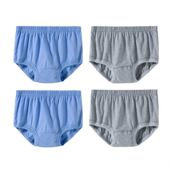 DJskiyers Womens Underwear 4 Pack Comfortable Plus Size Cotton Panties Soft Casual Loose Boy Shorts Panty Underpants