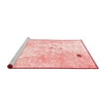 thumbnail image 2 of Ahgly Company Machine Washable Indoor Square Abstract Red Modern Area Rugs, 6' Square, 2 of 4