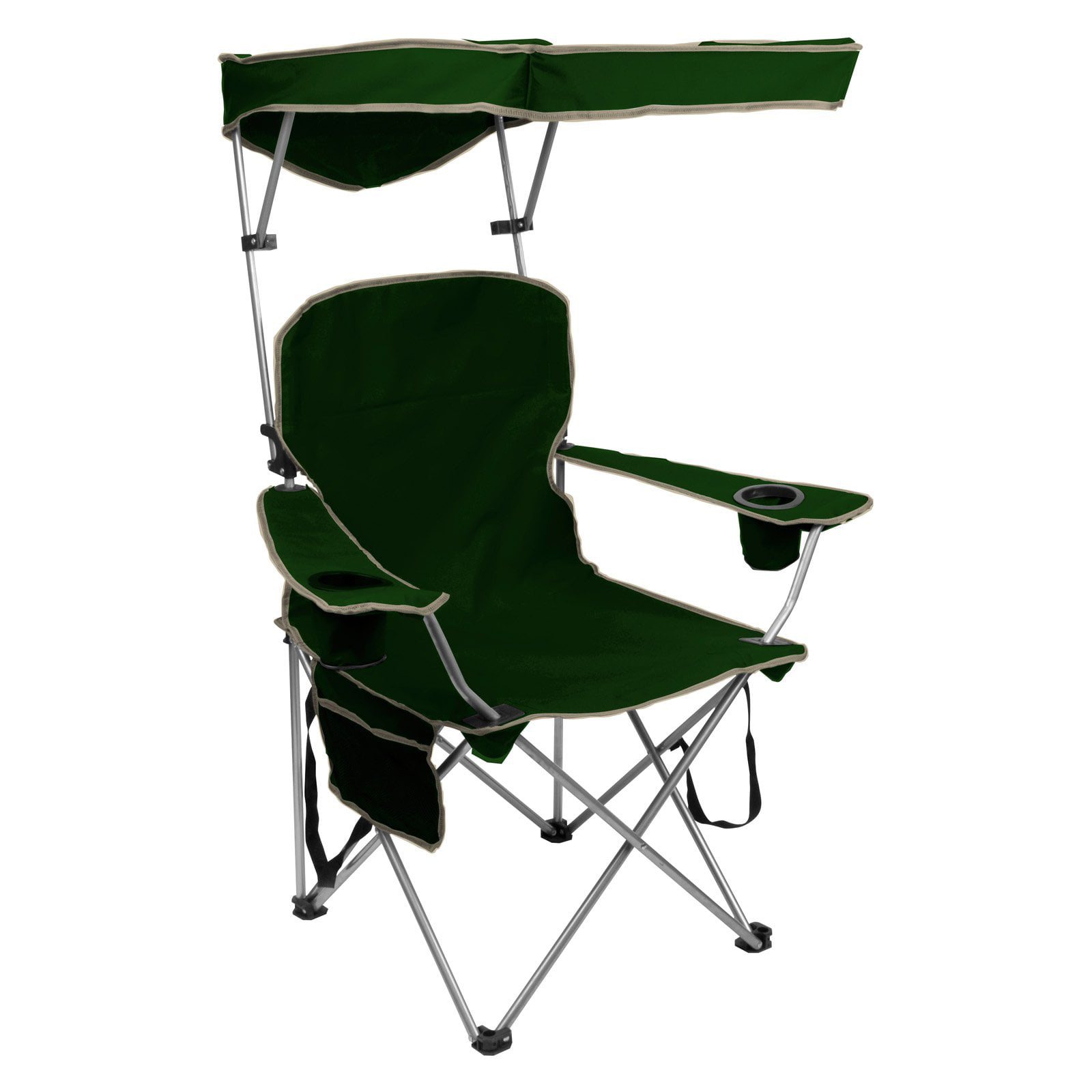 Quik Shade Adjustable Canopy Folding Camp Chair Walmart Com
