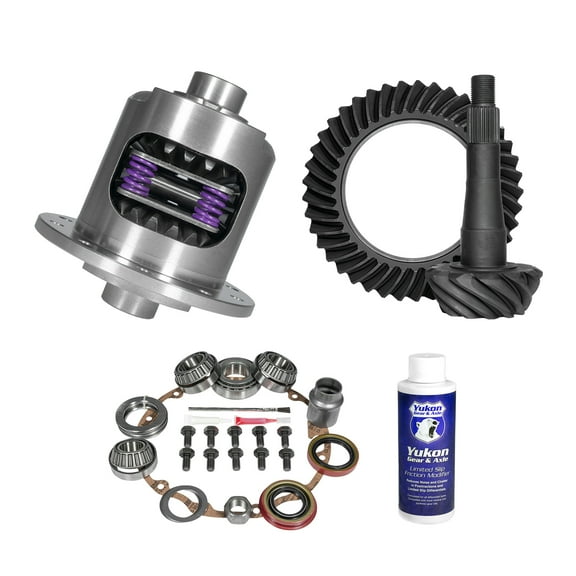 Yukon Muscle Car Limited Slip & Re-Gear Kit, GM 8.5 Olds, 27 spline, 3.42 ratio