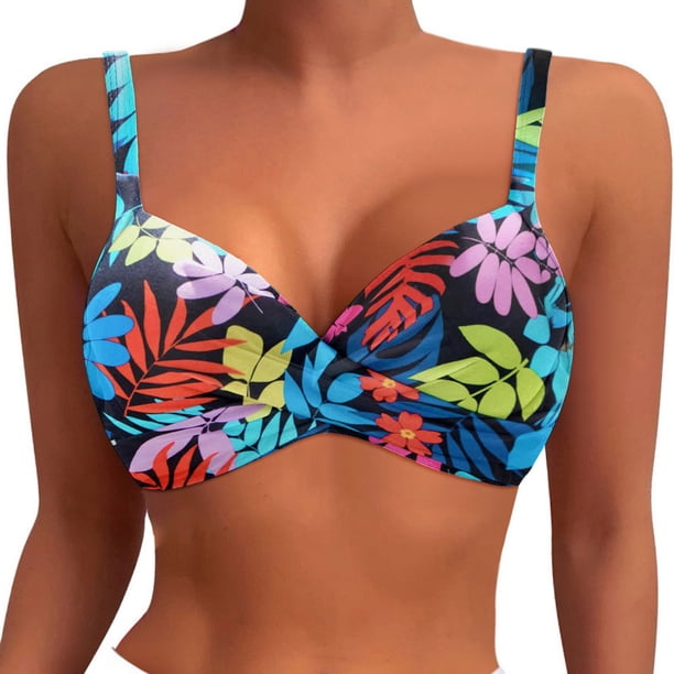 MKLEKYY Trajes De Baño Completo Mujer Women Underwire Bikini Top Push Up Swim Top Bra Padded Swimsuit Tops 2025 Bathing Suit Tops