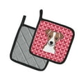 thumbnail image 2 of Caroline's Treasures Jack Russell Terrier Hearts Pair of Pot Holders, 2 of 2