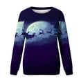 thumbnail image 4 of Combinaisons Christmas Sweat-Shirts Mode Femmes Imprimé Col Rond Tops Manches Longues Confortable Sweat-Shirt Chemisier Automne Sweat-Shirt sur Clearance, 4 of 4