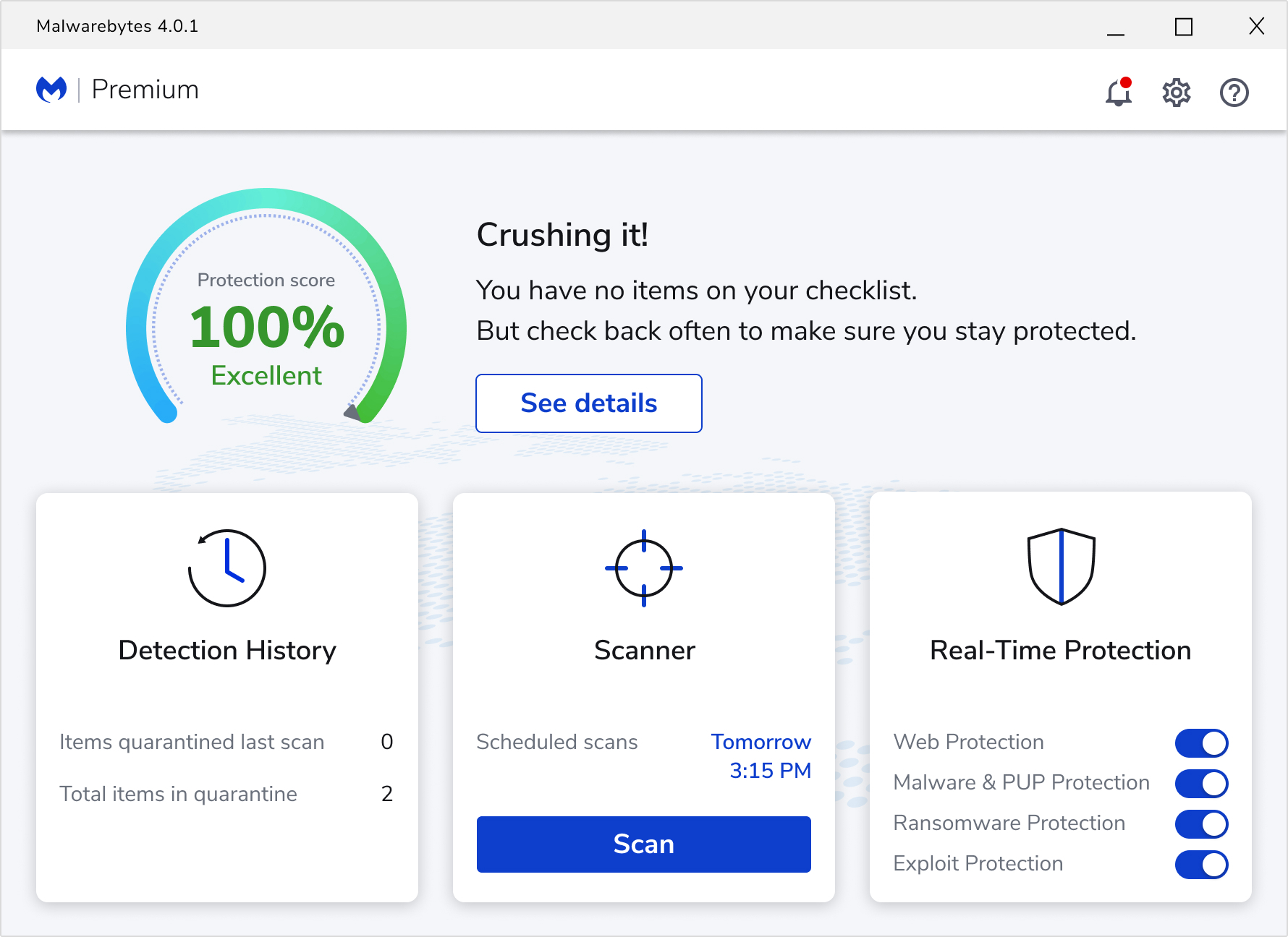 Malwarebytes Premium + Privacy VPN Bundle 4-Device 1-Year Subscription [Digital Download]