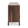 thumbnail image 4 of Kip 59 Inch Modern Dresser Brown Wood Frame 6 Drawers Gold Metal Handles - Saltoro Sherpi, 4 of 6