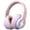 Pink & Purple Gradient, variant on On-Ear Headphones with Microphone, Folding Kids Headphones for School, Portable Wired Headphones for Children/Teens/Boys/Girls/Smartphones/School/Airplane Travel/Plane/Tablet