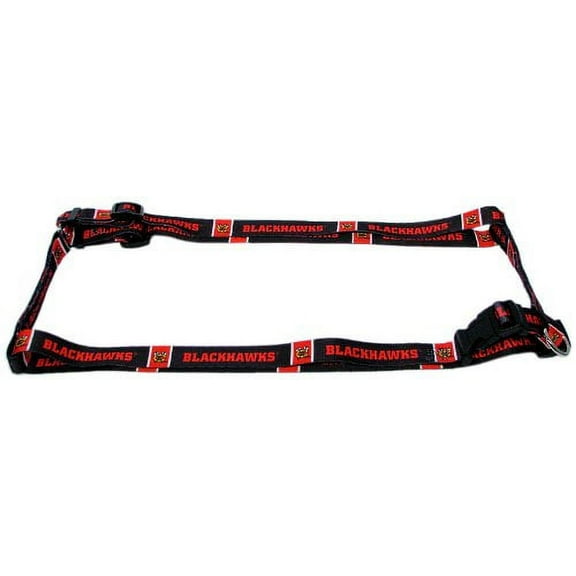 Chicago Hockey Blackhawks Extra Small XS 5/8 Inch Wide Adjustable Dog Harness 8" - 14"