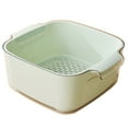 thumbnail image 5 of Sunjoy Tech Drain Basket Double Layered Strainer Basket Convenient Fruit Vegetable Washing Basket for Home Kitchen, 5 of 8