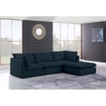 thumbnail image 4 of Meridian Furniture Mackenzie Navy Durable Linen Textured Modular Sectional, 4 of 13