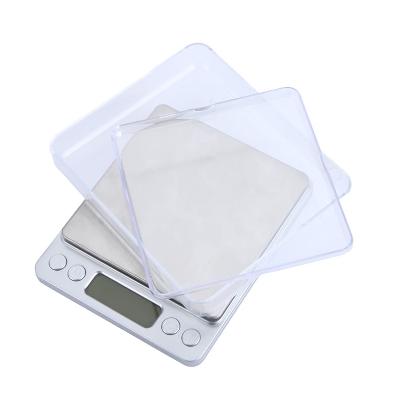 i2000 3kg 0.1g Mini Digital Scale Stainless Steel Platform Weighing Tool with Tr 