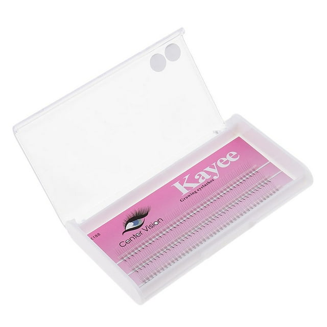 Extensiones de pestañas postizas individuales negras naturales profesionales, racimos de maquillaje de 8 a 12 mm 10 mm Macarena Conjunto individual de bandeja para pestañas