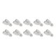 thumbnail image 1 of Conectores de aire de empuje únicos Bargains tipo Y de 1/4" de plástico 10 piezas tono blanco plateado, 1 of 1