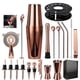 thumbnail image 3 of Bartender Kit,20-piece Rose Gold Cocktail Shaker Set With Rotating Acrylic Stand,for Mixed Drinks Martini Home Bar Tools, 3 of 5