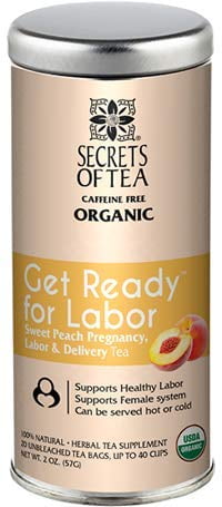 Get Ready For Labor Tea Peach Red Raspberry Leaf Tea Usda Organic Pregnancy Tea For Healthy Labor For 2nd 3rd Trimester 40 Servings Walmart Canada