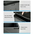 thumbnail image 2 of Baño Al Aire Libre Inodoro plegable para exteriores, cubo para inodoro de coche, para acampar y hacer senderismo (2 juegos, negro y gris), 2 of 6