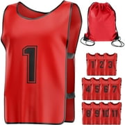 Eucatus Breathable, Numbered Sports Pinnies Bulk Pack