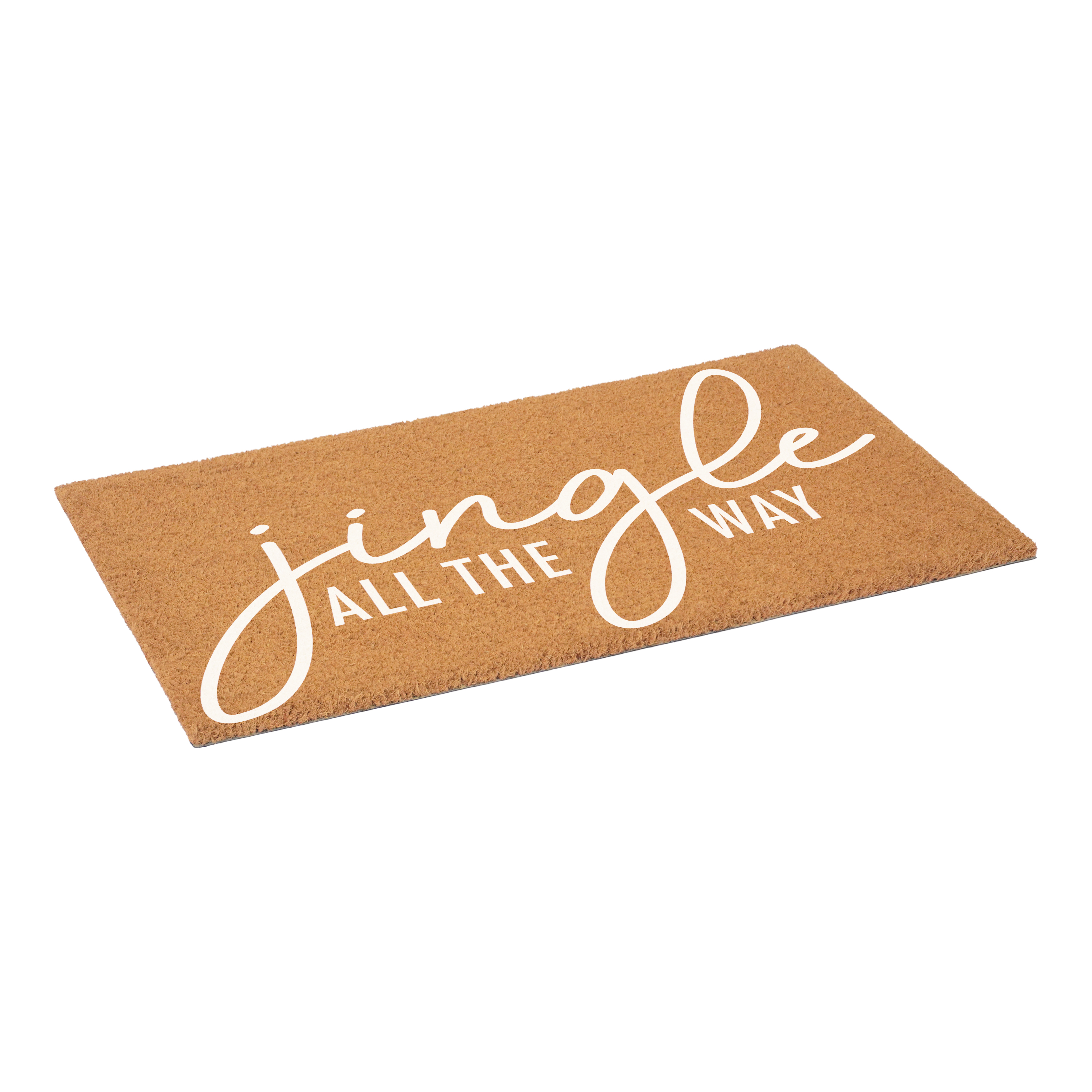 White Jingle All the Way Doormat 24" x 36"