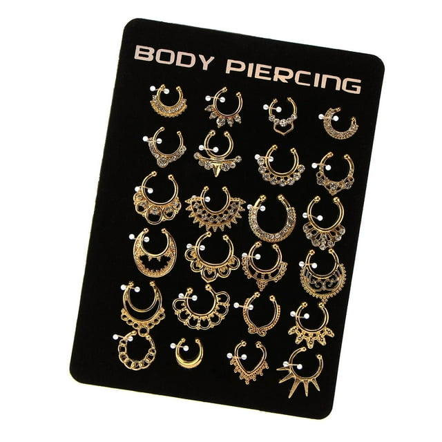 Anillos en Forma de La Fernando Joyería para Piercing Oro
