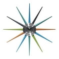 thumbnail image 1 of Infinity Instruments 20 Inch Stellar Starburst Retro Vintage Wall Clock, Multicolor, 1 of 7