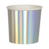 Meri Meri Silver Holographic Tumbler Cups, 8ct