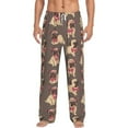 thumbnail image 2 of Lsque Cut Pug Print Men's Pajama Pants, Lounge Pant - Comfortable Home Wear,Elastic Waistband, Stylish Design-Medium, 2 of 9