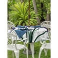thumbnail image 4 of Round Outdoor Tablecloth With Umbrella Hole And Zipper– Lavender Purple Tulip Floral Waterproof Patio Table Cover for Party, Picnic, Backyard, 60" Dia. , Watercolor Flowers, 4 of 8