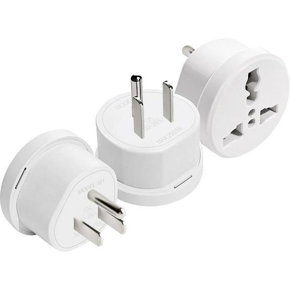 UK Plug Adapter for Travel, Type G International Power Adapter for UK Hong Kong Ireland UAE 3-Packs