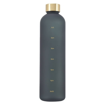 

UDIYO Water Bottle 1000ml Water Bottle Leak-proof Large Capacity Plastic Time Marker Water Drinking Jug for Outdoor