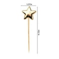 thumbnail image 3 of HongHeng Clearance Under $2.00 50 PCS Star Cocktail Picks- Wooden Star Cocktail Picks Toothpick Strings for Appetizers- Fruit and Drinks Decoration Christmas Party Supplies, 3 of 8