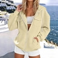 thumbnail image 2 of Women's Full Zip Hooded Sweatshirt Casual Long Sleeve Hoodie with Pockets Fall Winter Sportswear, 2 of 6