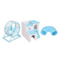 thumbnail image 3 of Juego de juguetes para hámster, Material plástico, bricolaje, construcción Manual, azul, blanco, bonito juego de hámster pequeño para regalo para mascotas, 3 of 13