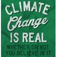 thumbnail image 2 of Climate Change Is Real Earth Day Plus Size Crewneck Graphic Tee Shirt Brisco Brands 3X, 2 of 5