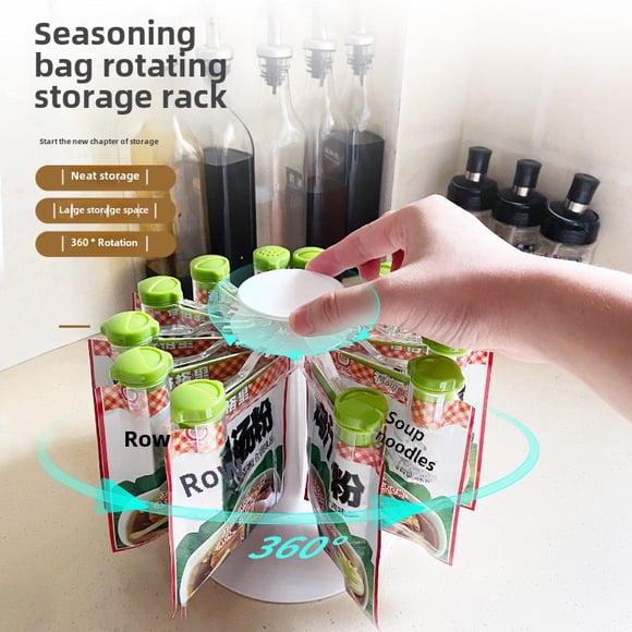 Organisateur de Cuisine Rotatif en Gros : Rangement de Paquets d'Épices Gain de Place avec Construction Durable, Direct du Fabricant pour Commerce d'Exportation – Emballé dans une Boîte Colorée