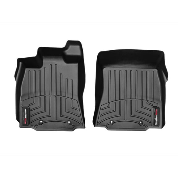 WeatherTech Custom Fit FloorLiners compatible with 2013-2013 Jaguar XJ Series - 1st Row (Driver & Passenger), Black