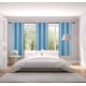 thumbnail image 1 of Juego de 2 paneles Adam azul claro, 100 % opacos, oscurecimiento total, privacidad y cortinas grandes con ojales, 241 cm de largo, para dormitorio, decoración del hogar., 1 of 3