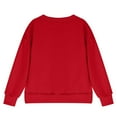 thumbnail image 4 of Ixbnca Girls Oversized Sweatshirt Long Sleeve Crewneck Kids Lightweight Side Slit Pullover Sweatshirts Tops, 4 of 5