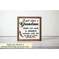 thumbnail image 4 of Great Grandma Work Not Finished Wall Decal Stickers Home Decor Quote 12x12-Inch Black, 4 of 6