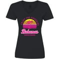 thumbnail image 3 of Inktastic Enjoy the Sunshine Bahamas Summer Paradise Women's V-Neck T-Shirt, 3 of 5