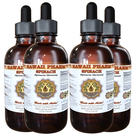 Spinach (Spinacia Oleracea) Tincture, Organic Dried Leaf Powder Liquid Extract, Xin Xi Lan Bo Cai, Herbal Supplement 4x4 oz