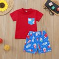 thumbnail image 4 of Futezty Toddler Boys Clothes Summer Outfit Sets, Toddler Boy Clothing Short Sleeve Shorts Little Boys Summer Set, 4 of 9