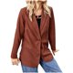 thumbnail image 2 of Puntoco moda mujer manga larga frente abierto ropa de abrigo suelta blusa sólida abrigo Tops blusa con botones liquidación Puntoco Puntoco-5749, 2 of 9